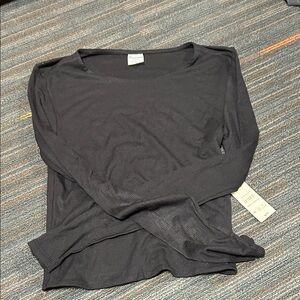 Women's Black Long Sleeve Top